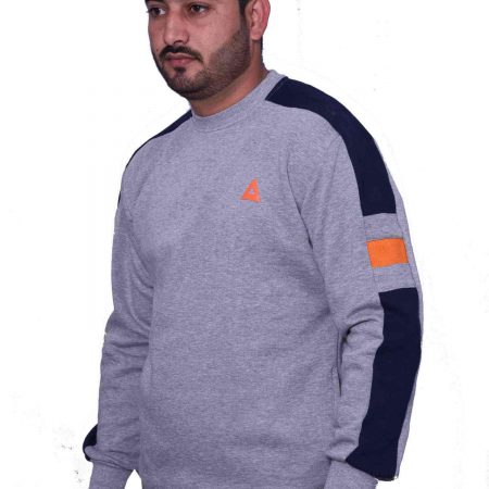 Grey Designed Sweatshirt