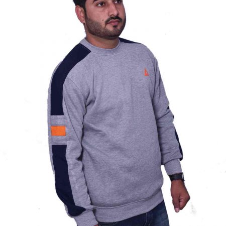 Grey Designed Sweatshirt