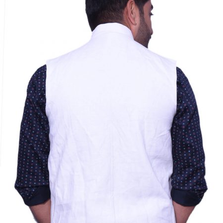 Plain white modi jacket