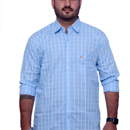 Sky Blue Check Shirt