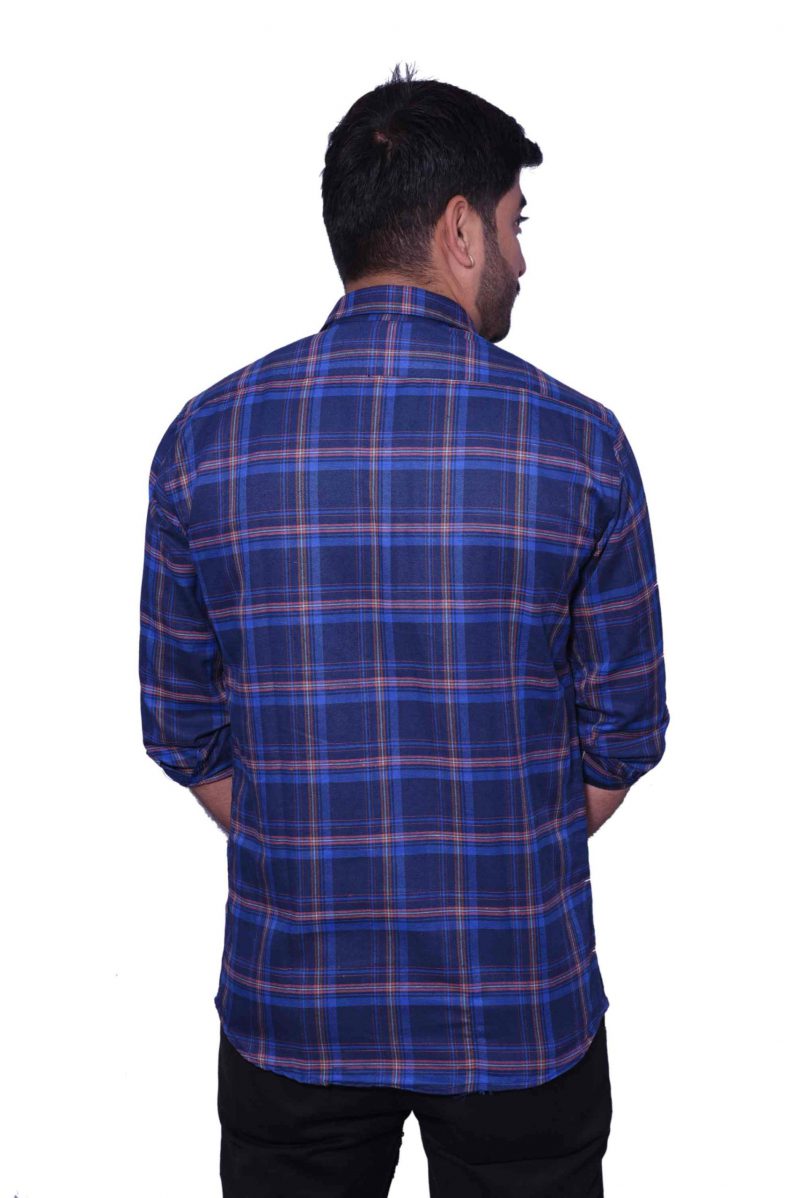 Royal Blue Check Shirt
