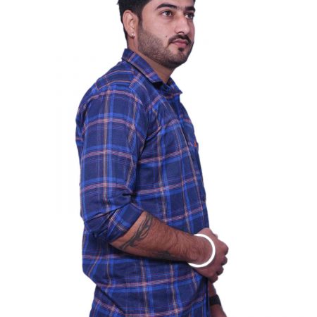Royal Blue Check Shirt