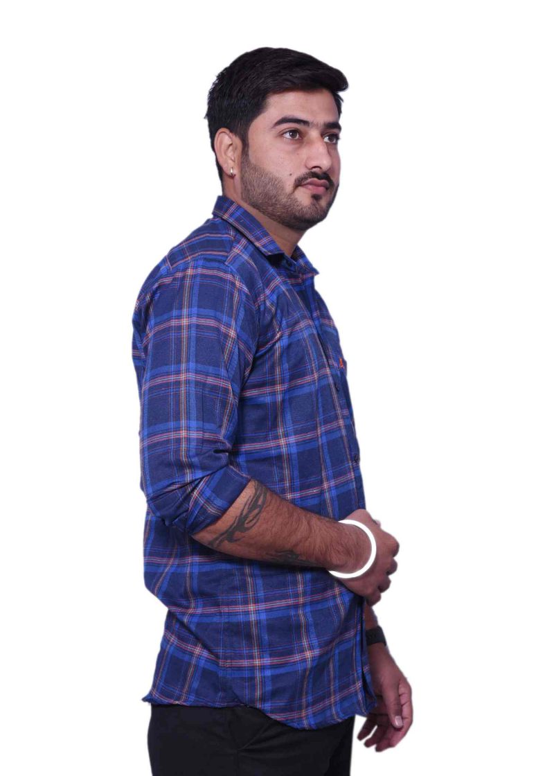 Royal Blue Check Shirt