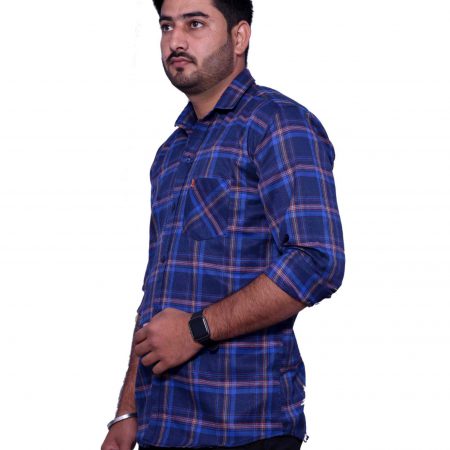 Royal Blue Check Shirt