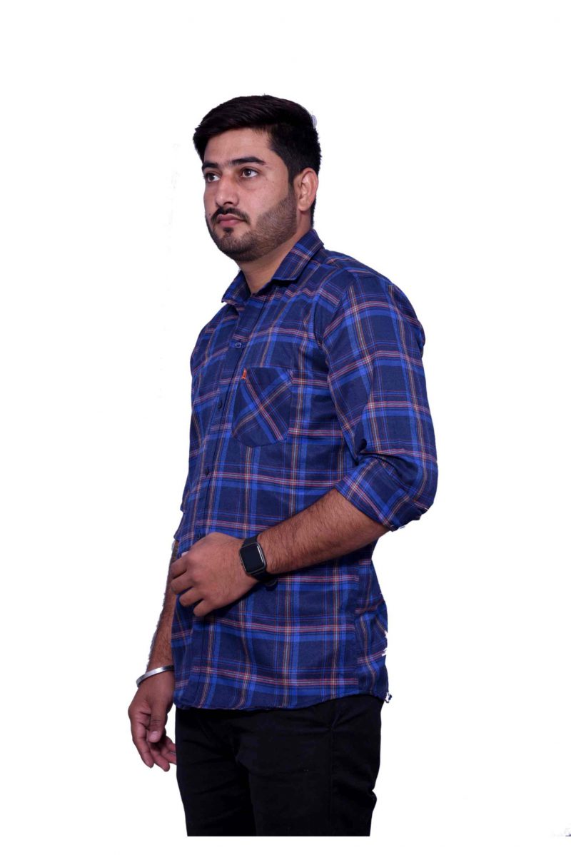 Royal Blue Check Shirt