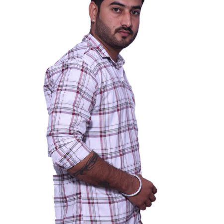Check White Shirt
