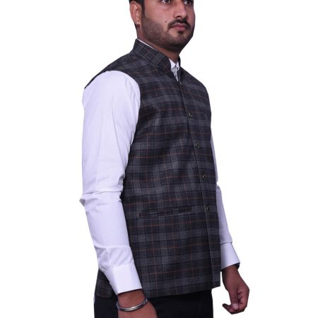 Dark Grey Check Modi jacket