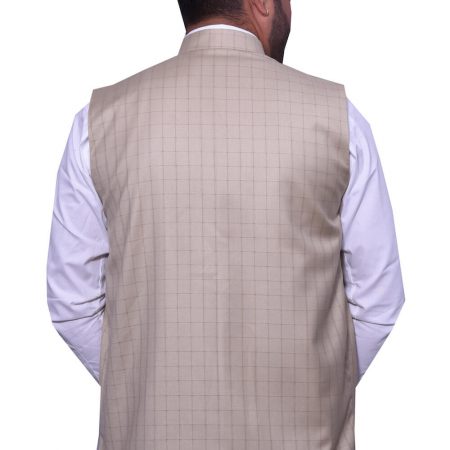 Cream checked Modi jacket