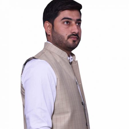 Cream checked Modi jacket