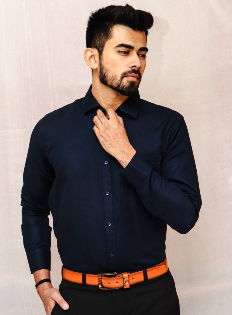 Plain Navy blue