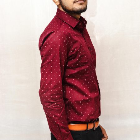 Maroon Printed